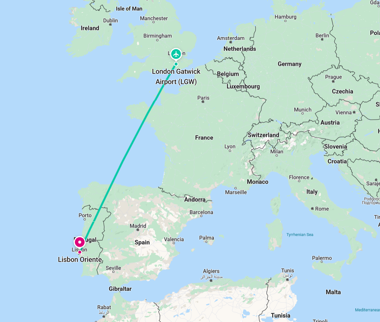 Fly to Portugal