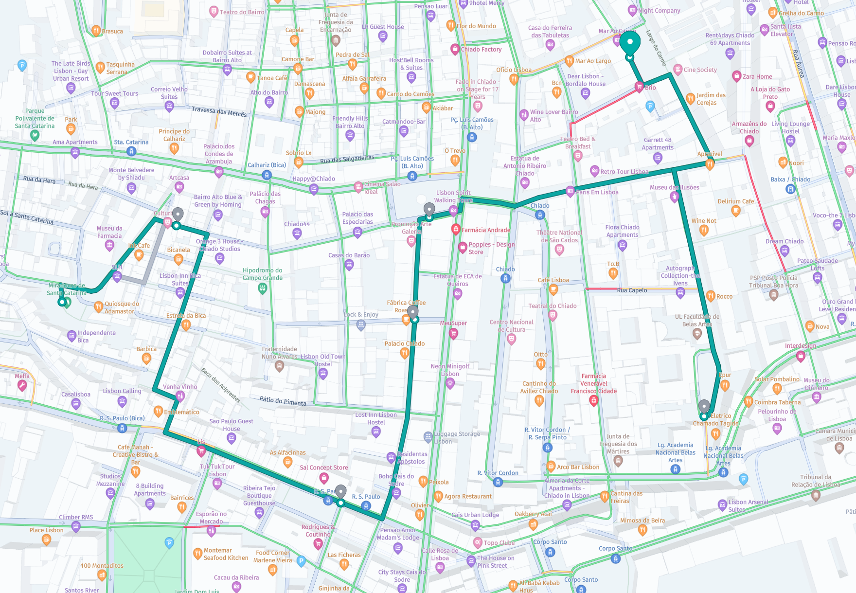 map for Lisbon