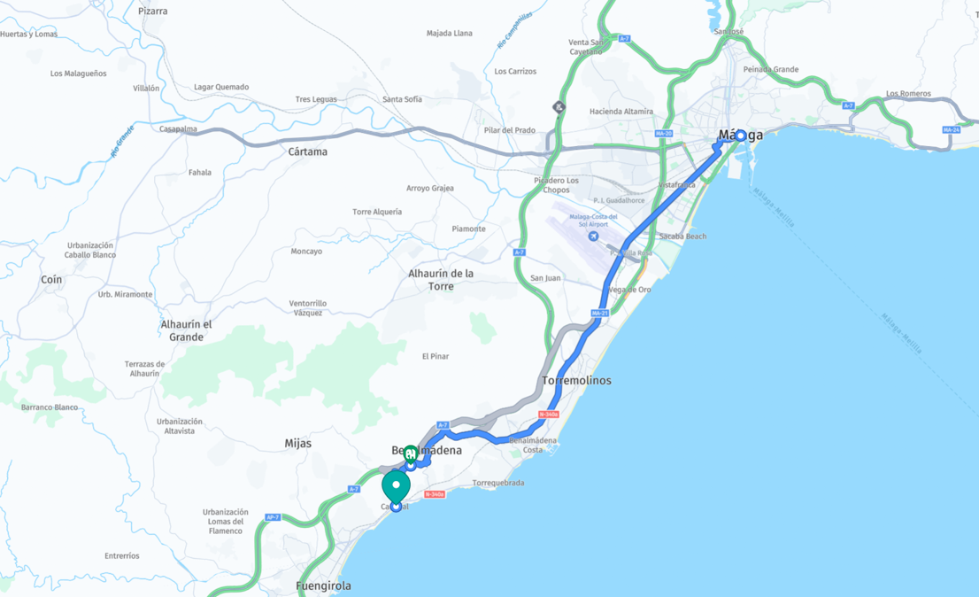 map for Benalmádena