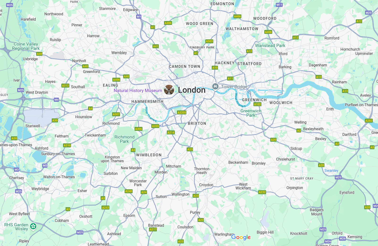 google map for London London